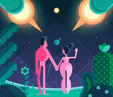 gif, илюстрации, анимация