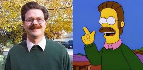 Personajes de The Simpsons en la vida real Be5e7f40eb07635468e8d278a508de49