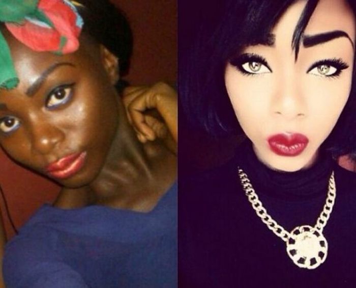 11 примеров экстримального макияжа 11 примеров экстримального макияжа девушки, макияж