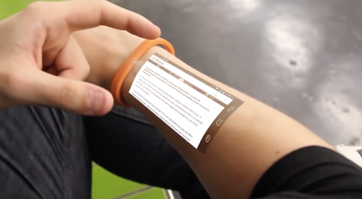Cicret Bracelet – технологии на руке видео, ноу-хау, хай-тек