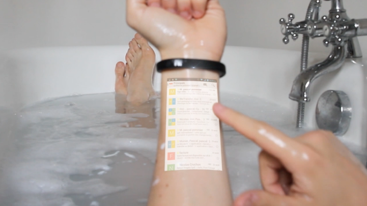 Cicret Bracelet – технологии на руке видео, ноу-хау, хай-тек