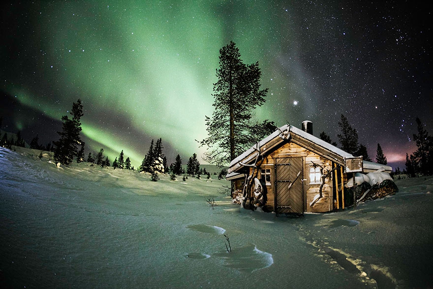 40 одиноких домов среди волшебной красоты зимних пейзажей дома, зима, уединение