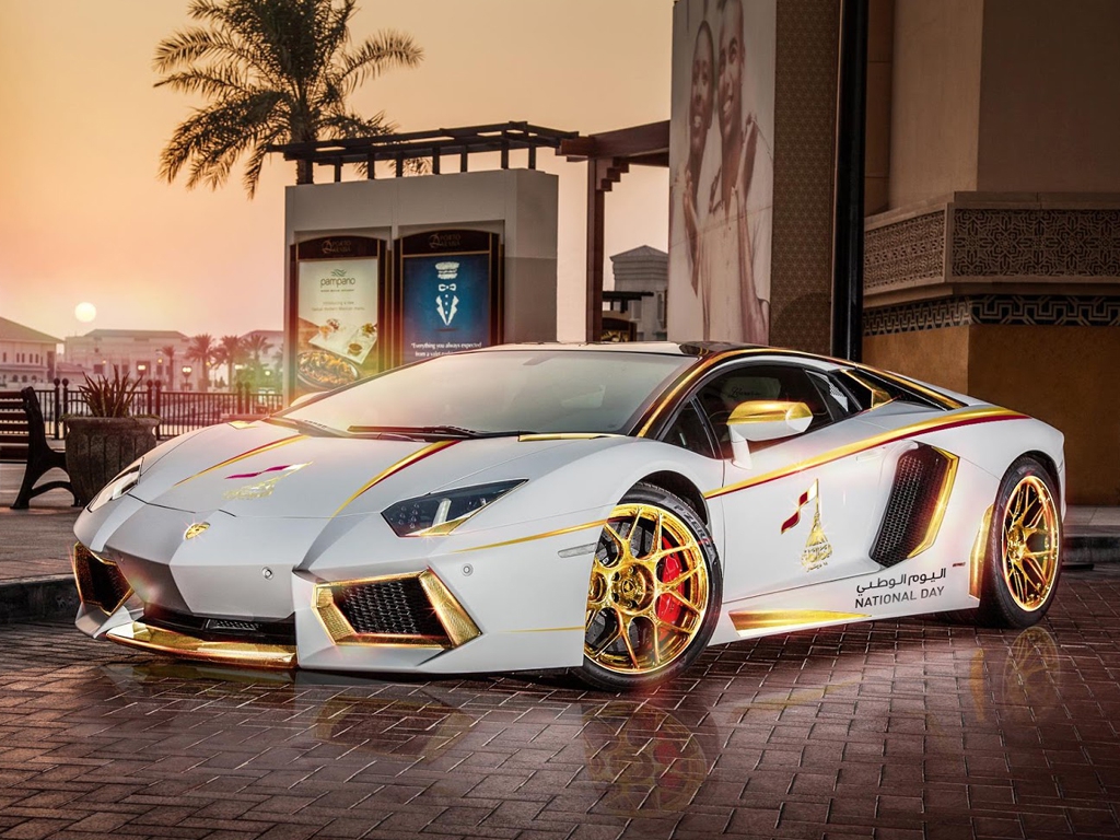lamborghini aventador gold золотой ламборгини авентадор