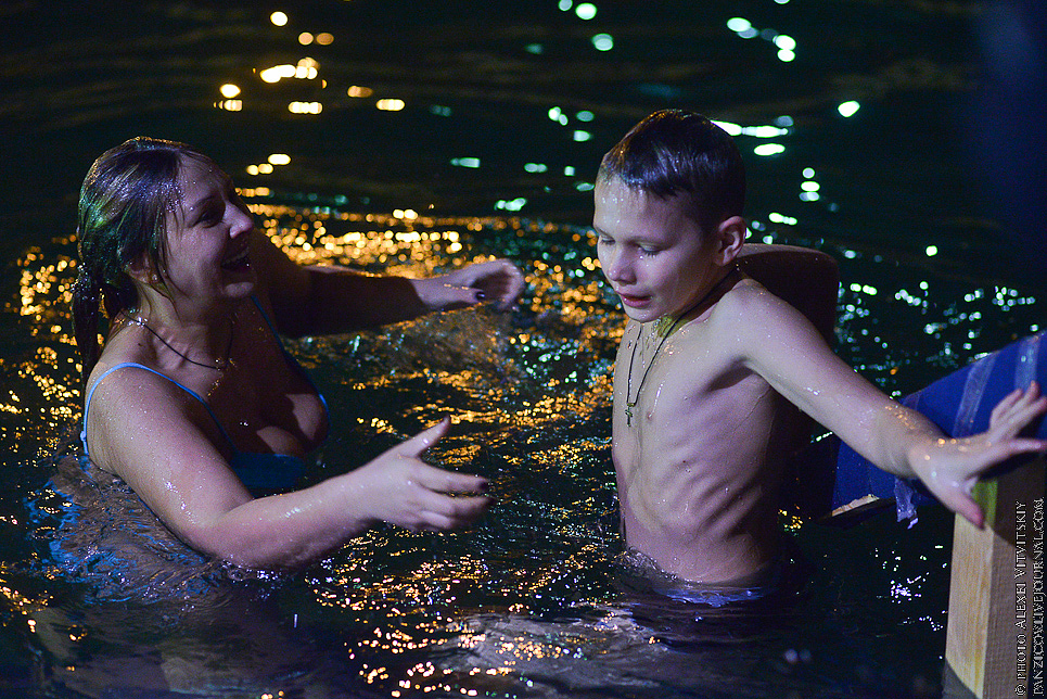 Крещенские купания 2015 Крещенские купания, люди