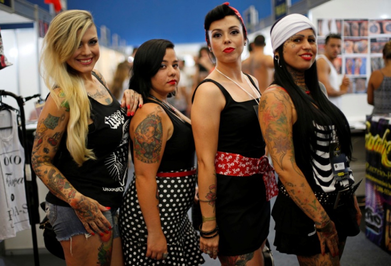 Неделя татуировок в Бразилии бразилия, татуировка