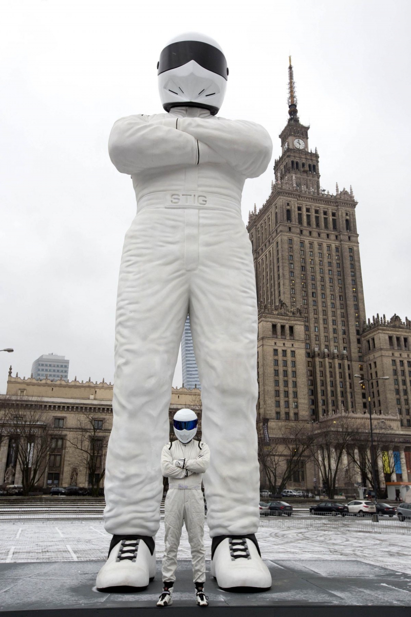stig statue warsaw top gear stig statue warsaw top gear