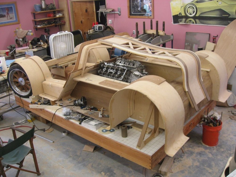 Суперкар из дерева - Splinter Splinter, автомобиль из дерева, деревянный автомобиль
