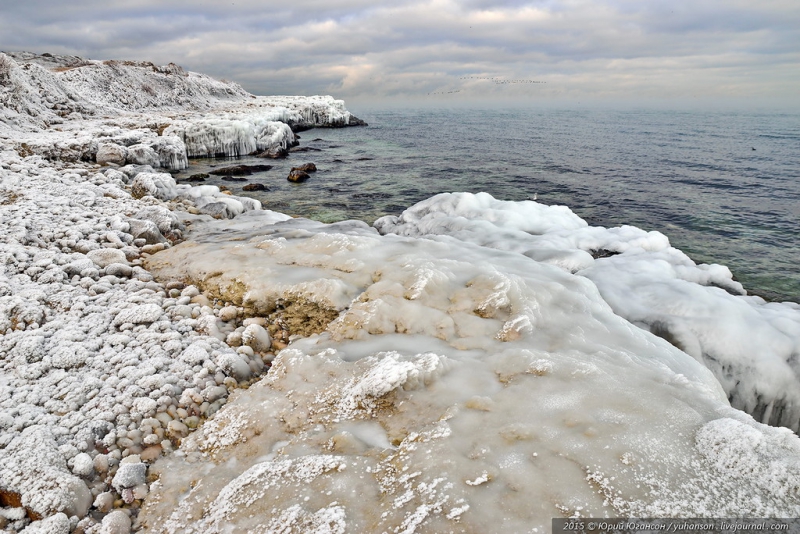 Ледниковый период в Крыму крым, лед, снег