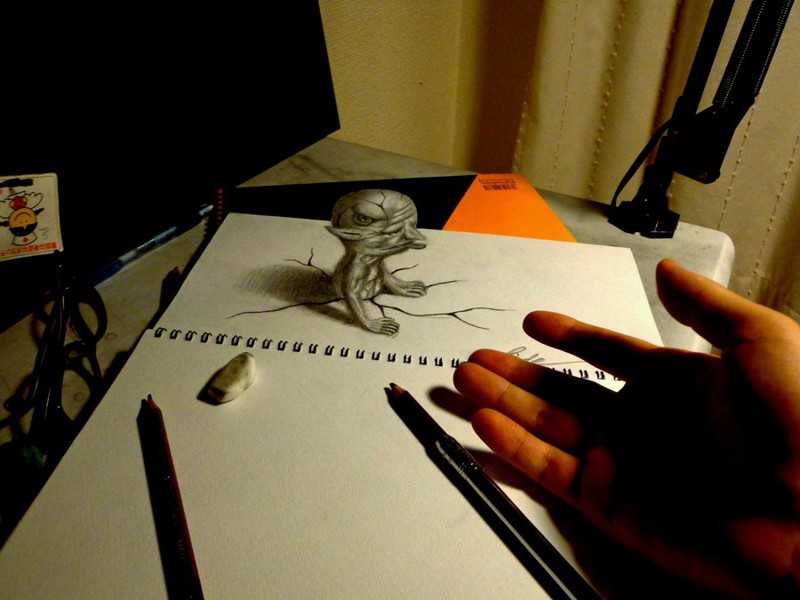 3D рисунки японского художника  3d графика, рисунки