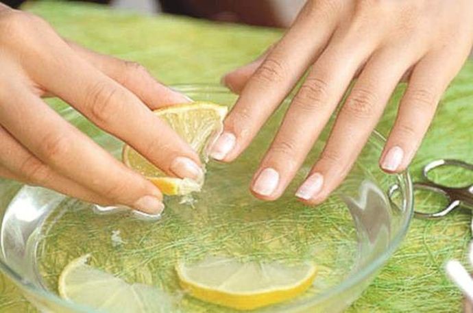 Уход за ногтями с помощью лимона лимон, польза