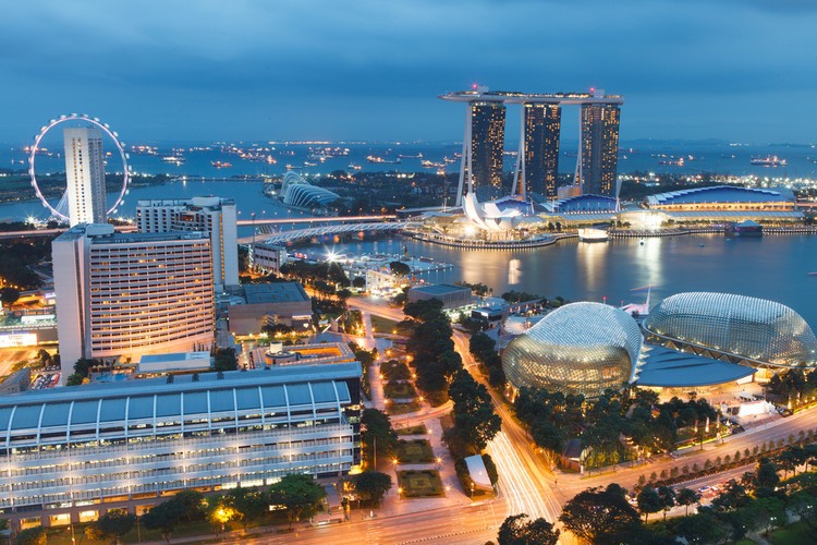 2 место. Сингапур: 22,4 млн международных туристов в мире, города, посещаемость
