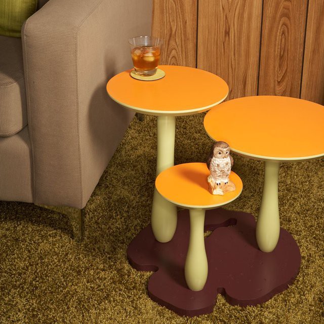 Придиванный столик в виде гриба гаджет, дизайн, креатив