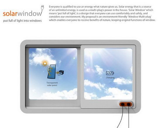 10. Windows with a solar battery (Designers - Jun-se Kim, Yu-jin Cho and Yu-jin Lee) things creative, most