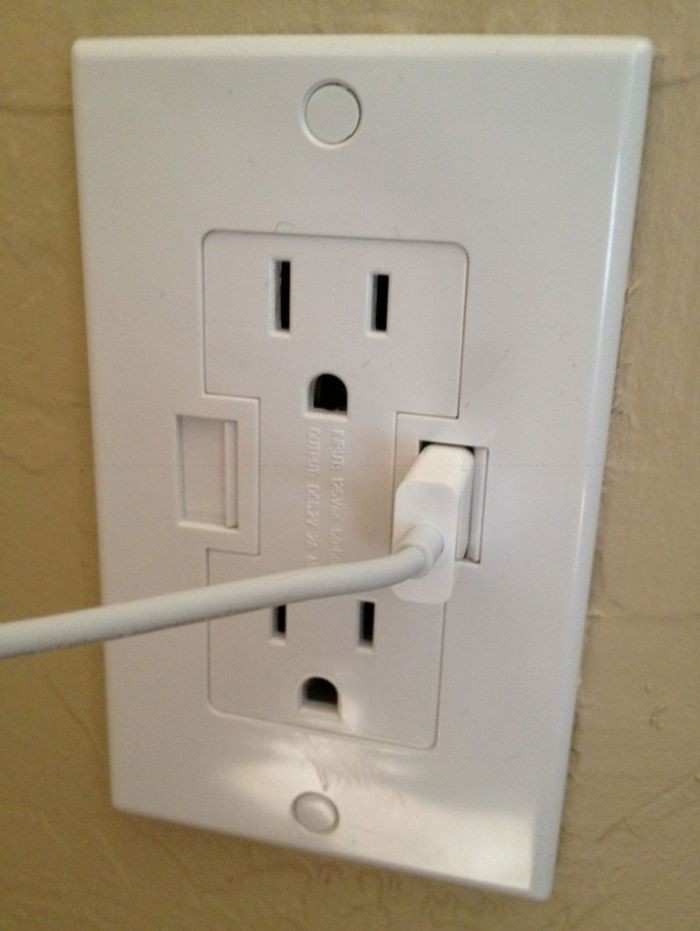 Socket with USB-connector design, idea, creativity