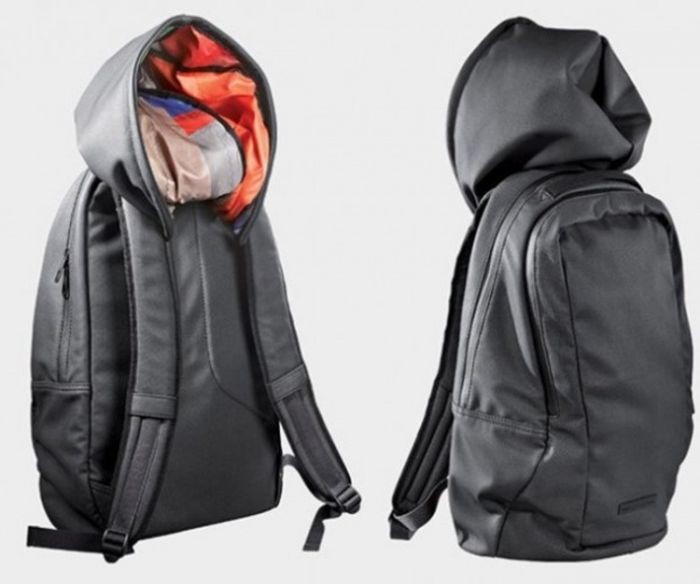 Backpack with a hood design, idea, creativity