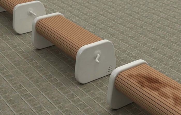 Always dry the bench - just turn the handle after the rain design, idea, creativity