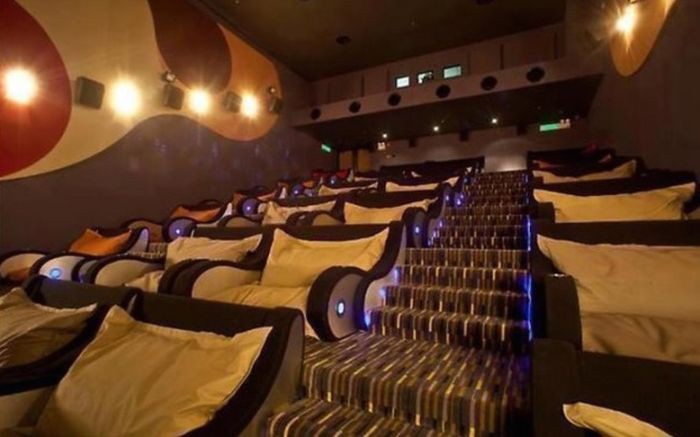 Theater with seating and cushions design, idea, creativity