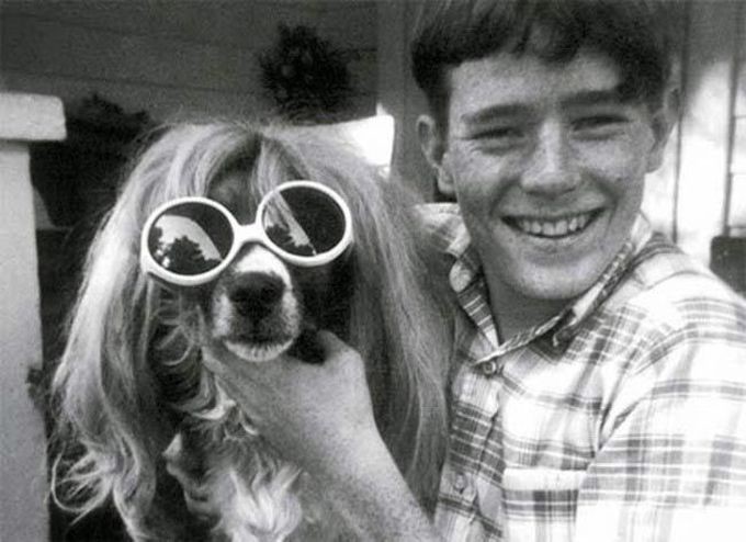 14-летний Брайан Крэнстон со своей собакой Леди, 1970 дети, известность, история, фото