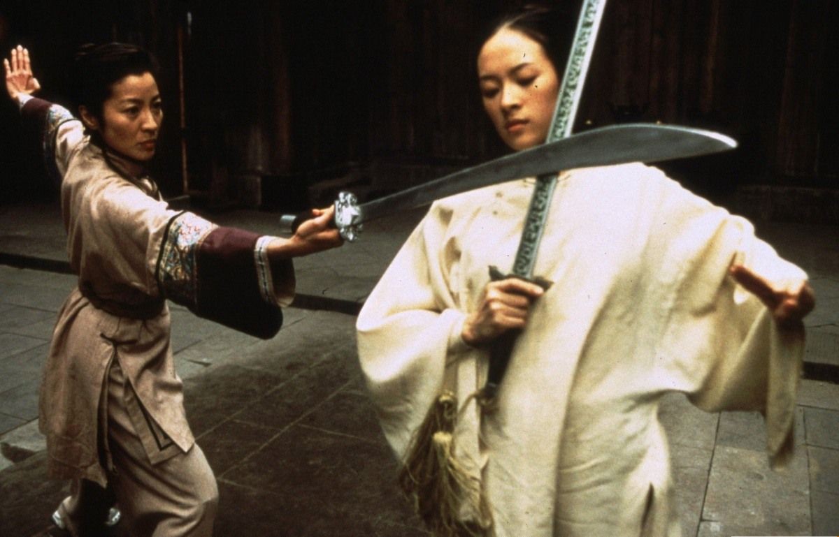 Крадущийся тигр, затаившийся дракон (2000) - Мишель Йео против Чжан Цзыи драка, кино, фильм