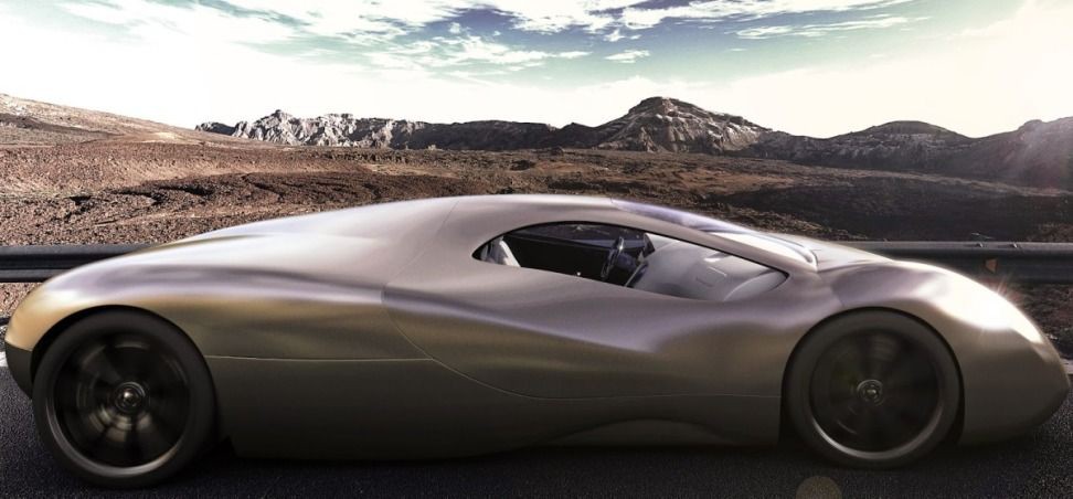 Прототип самого быстрого автомобиля Прототип самого быстрого автомобиля LM2, Streamliner, авто, гиперкар, концепт, прототип