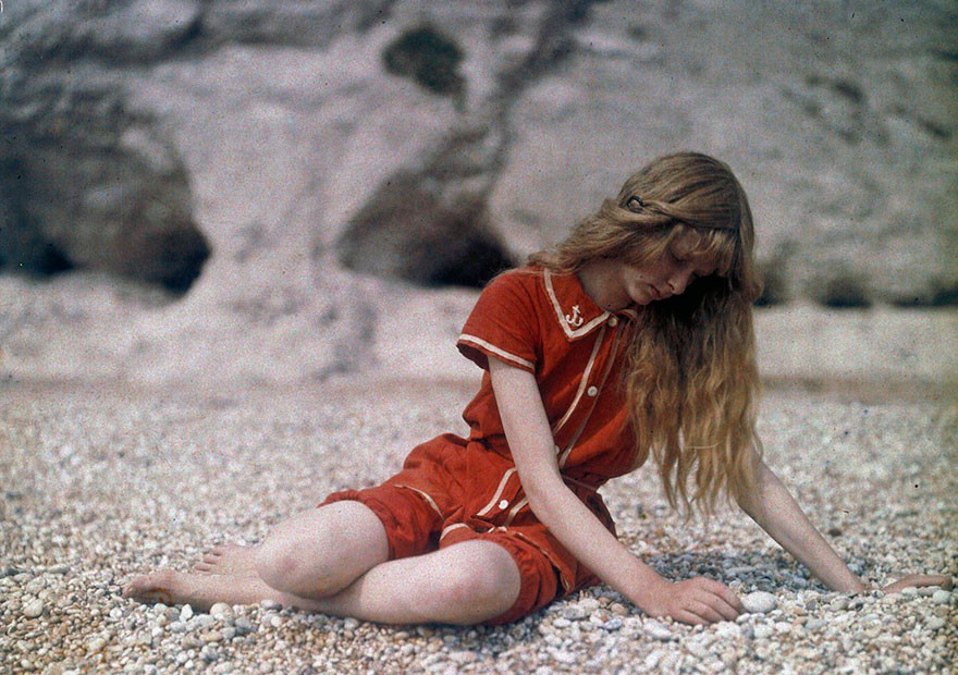 Кристина в красном: редкие цветные фотографии 1913 года Кристина, ретро, фото, цвет
