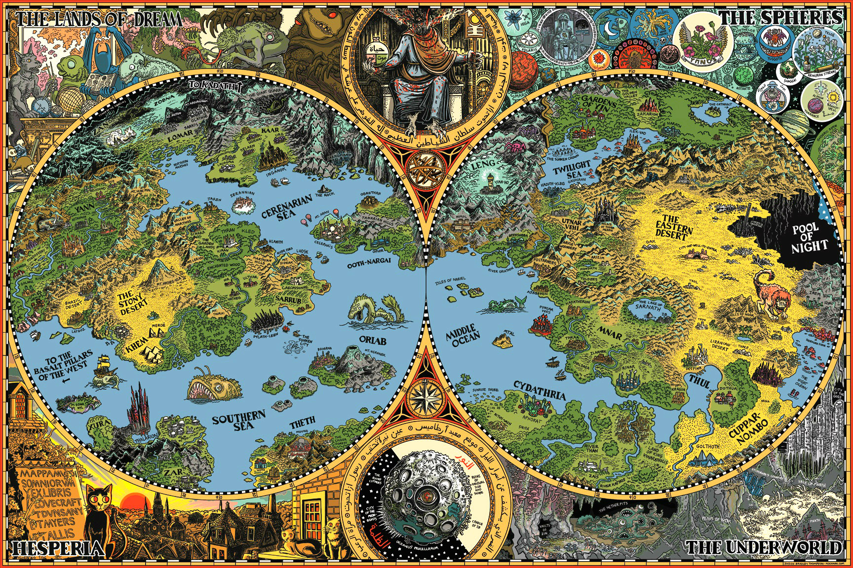 15 великолепных карт несуществующих миров Несуществующие миры, карты, фэнтези