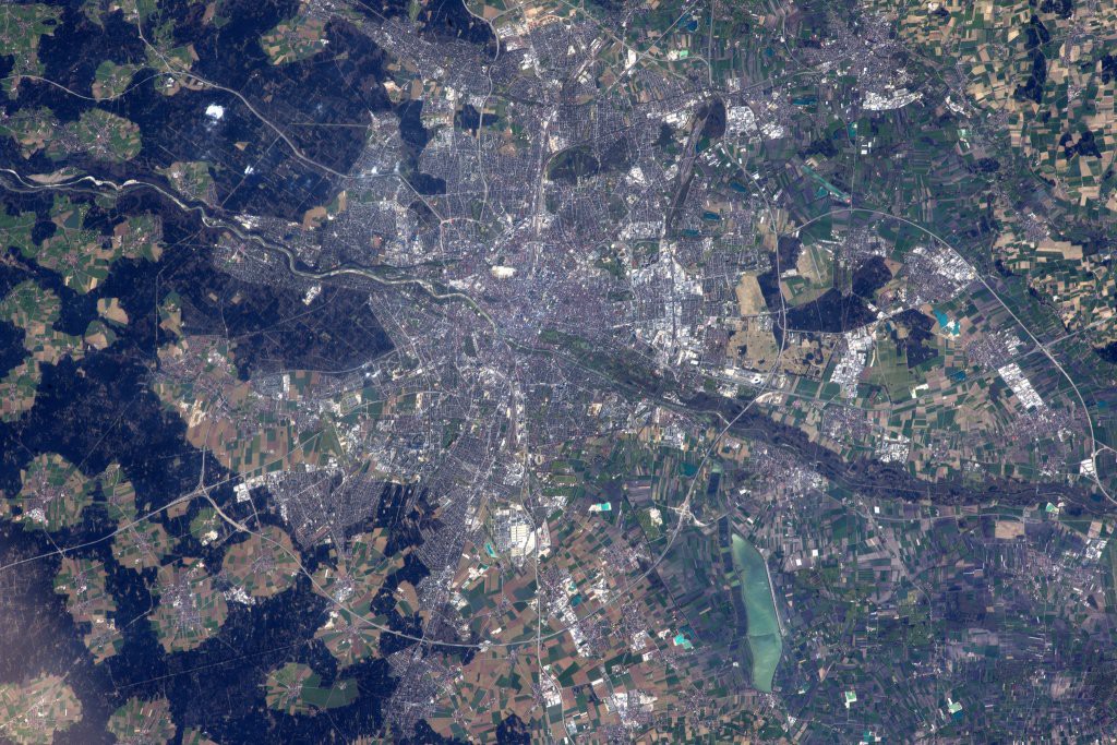 Как выглядят города из космоса город, космос