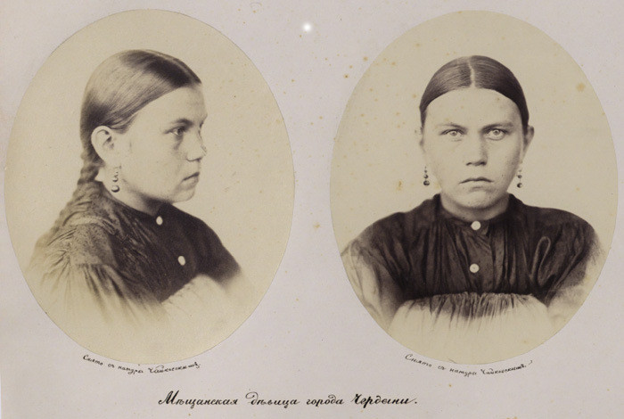 Мещанская девица города Чердыни, 1868 г. люди, пермь, россия