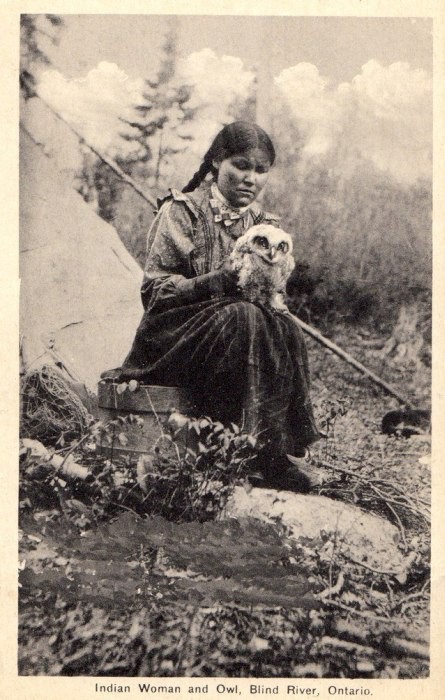 Индианка и сова. Онтарио, 1910 прикол, редкие кадры, факты