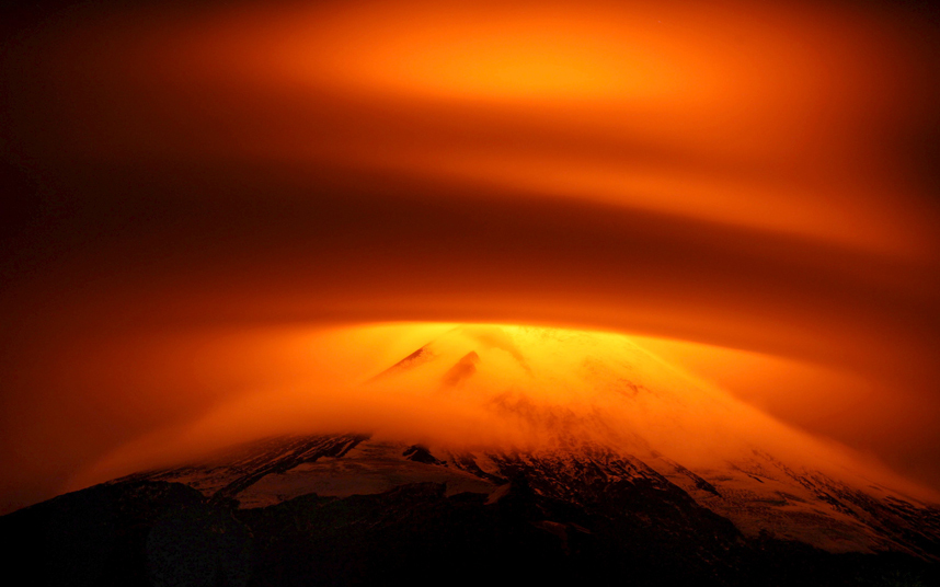  Вулкан Вильяррика, Чили интересное, фото