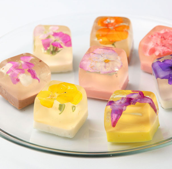 Японские десерты с цветами, которые жалко есть десерт, желе, цветок, япония