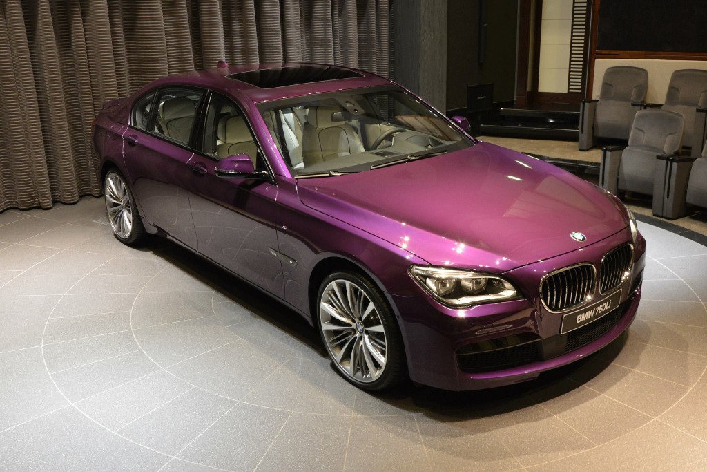 Роскошный BMW 760Li фиолетового цвета 7-series, 760li, bmw, авто, эксклюзив