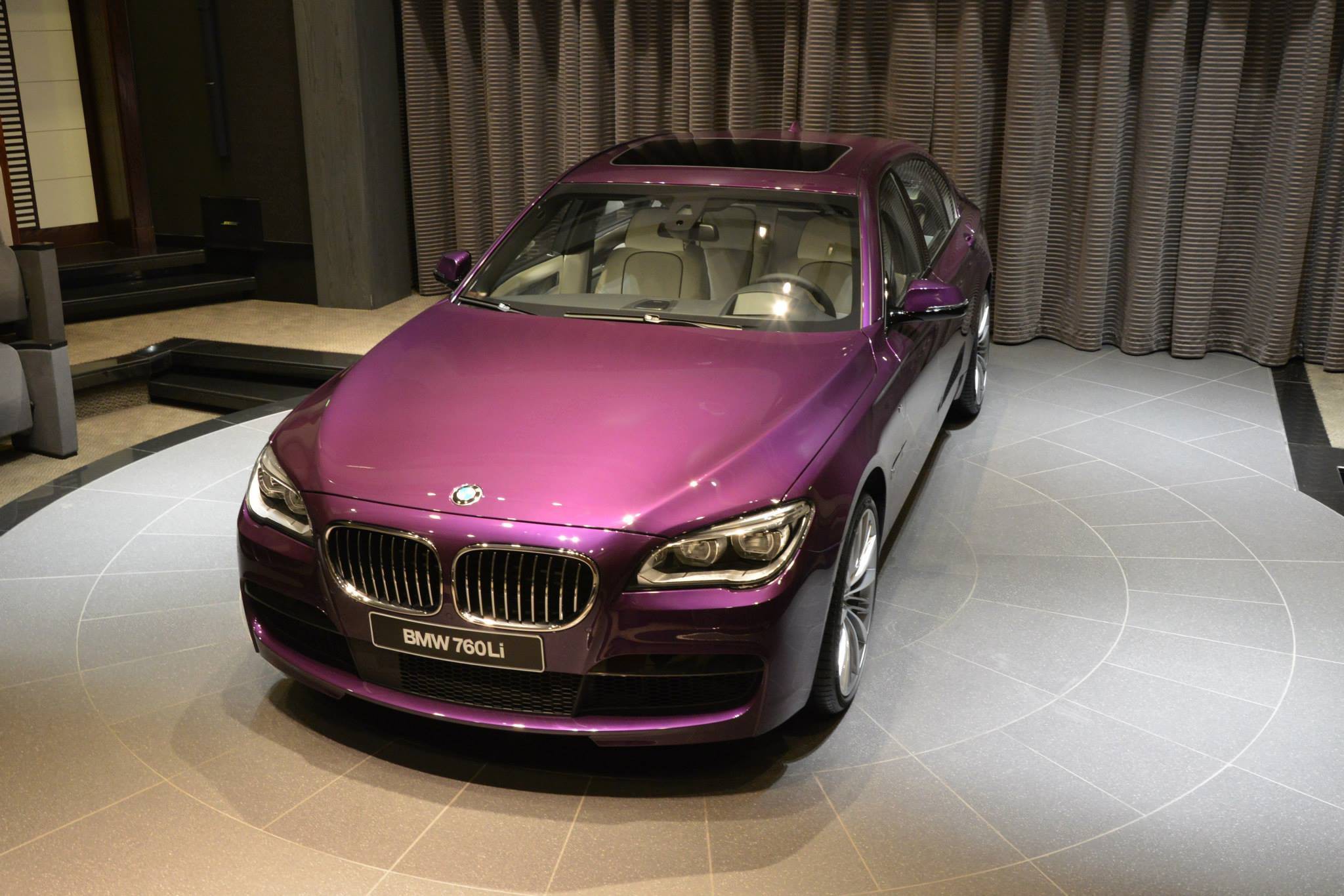Роскошный BMW 760Li фиолетового цвета 7-series, 760li, bmw, авто, эксклюзив