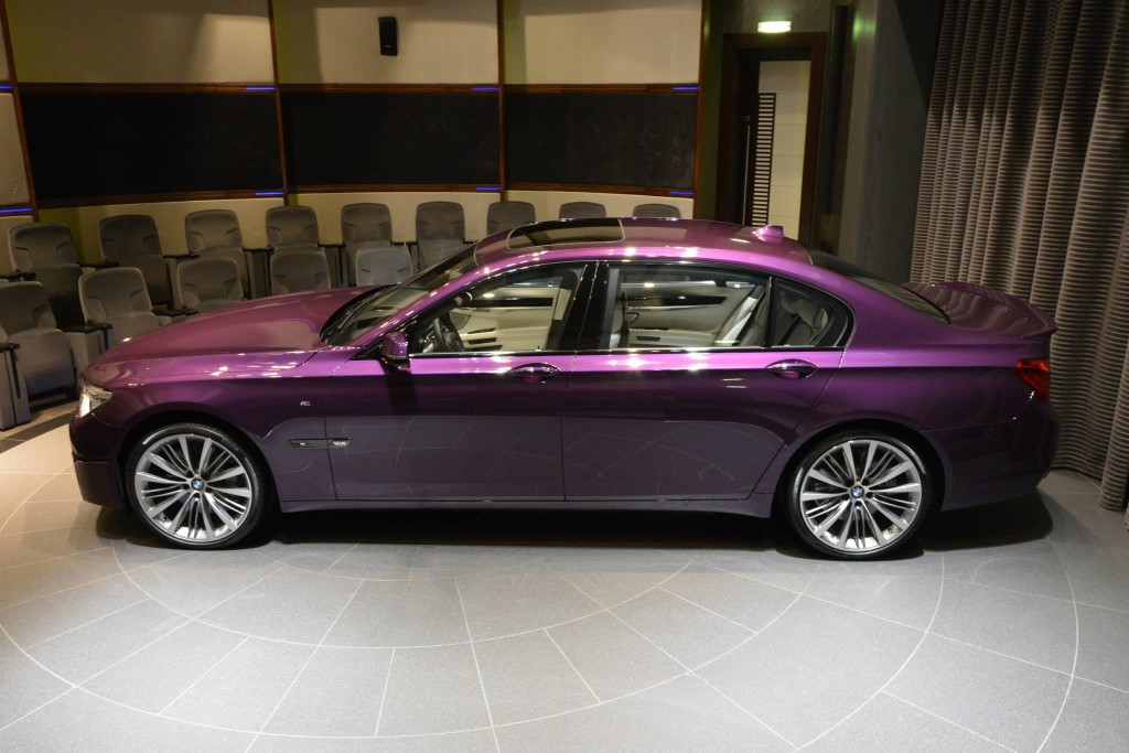 Роскошный BMW 760Li фиолетового цвета 7-series, 760li, bmw, авто, эксклюзив