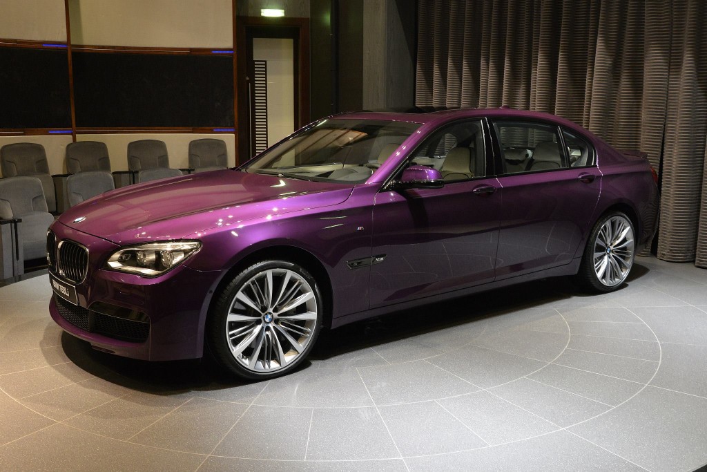 Роскошный BMW 760Li фиолетового цвета 7-series, 760li, bmw, авто, эксклюзив