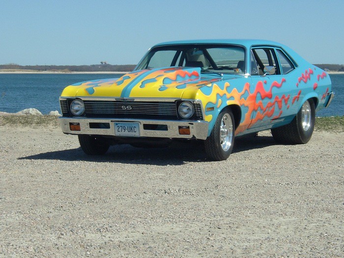 1. Chevrolet Nova SS Топ-10 самых захватывающих авто 1. Chevrolet Nova SS авто, мощный автомобиль, мощь