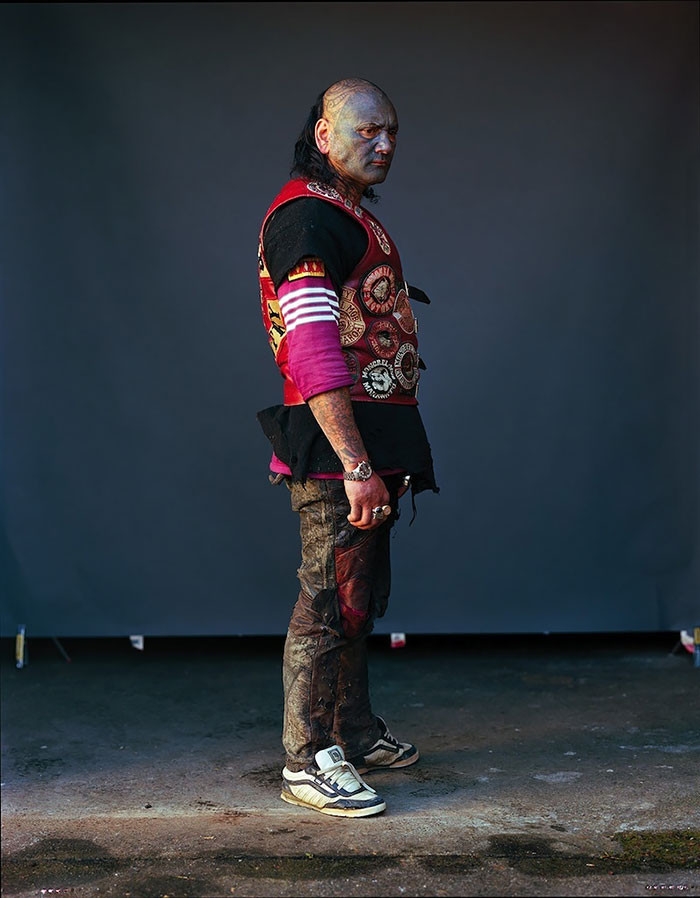 Устрашающие портреты новозеландской банды Mighty Mongrel Mob Устрашающие портреты новозеландской банды Mighty Mongrel Mob банда, новая зеландия, портрет