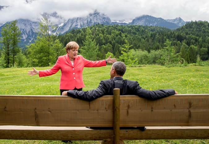 Фото Меркель, &quot;танцующей&quot; для Обамы на G7 история, факты