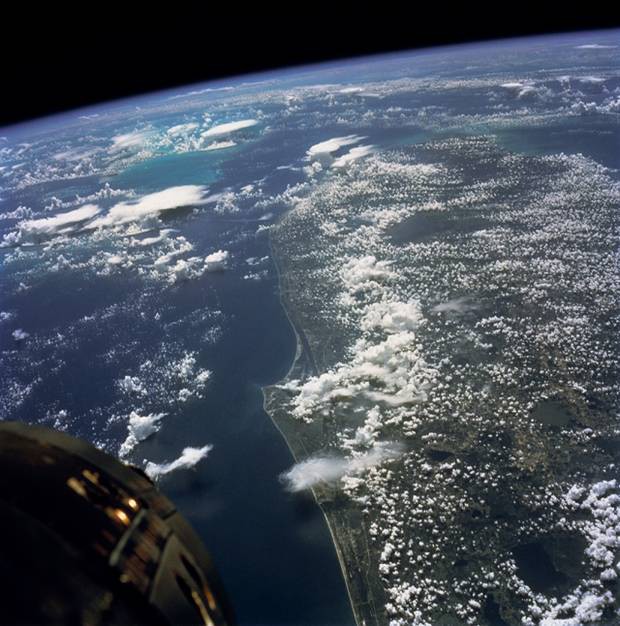 7. Вид из космоса на Землю (восточное побережье Флориды) космос, сша, факты, фото