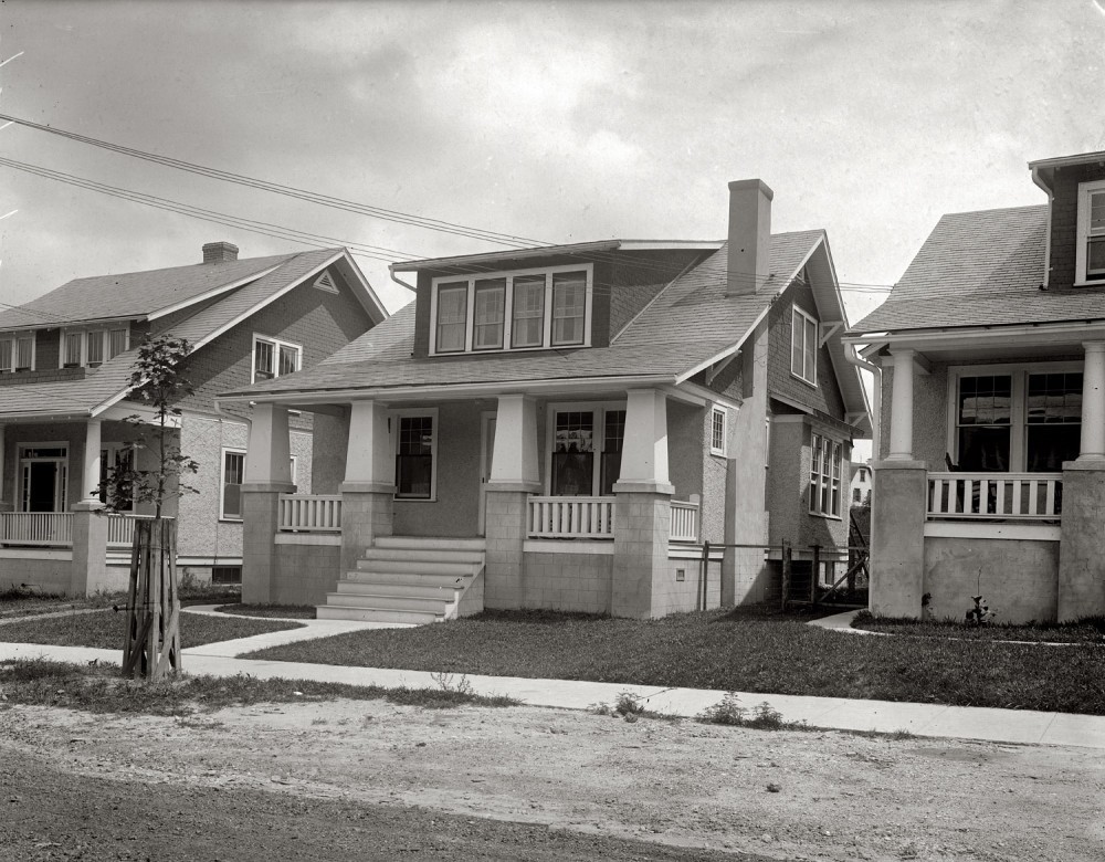 Жилые дома в Вашингтоне, округ Колумбия. 1920 год. жара, история, кондиционер