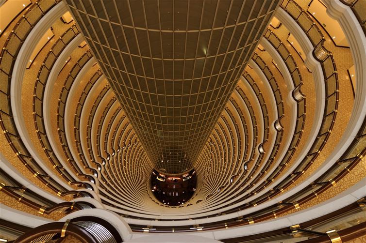 18. Атриум отеля Hyatt Shanghai, Шанхай, Китай мир, удивление, фотография