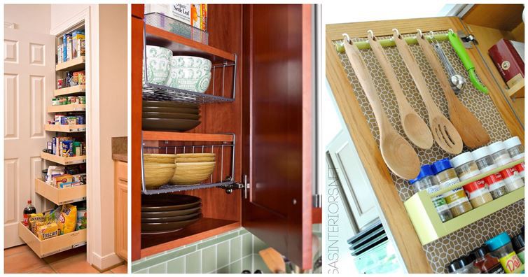 14 хитростей, которые позволят вам сэкономить пространство на кухне кухня, пространство, хитрость