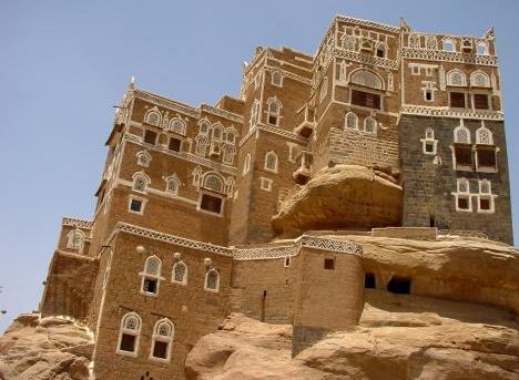 14. Дворец на скале, Йемен дом, идея, проект