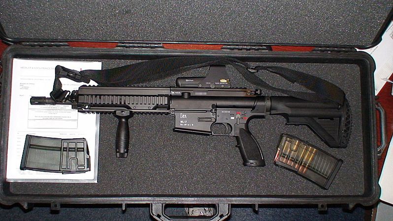 Автоматическая винтовка Heckler-Koch HK417 (Германия) автомат, оружие, штурмовая винтовка