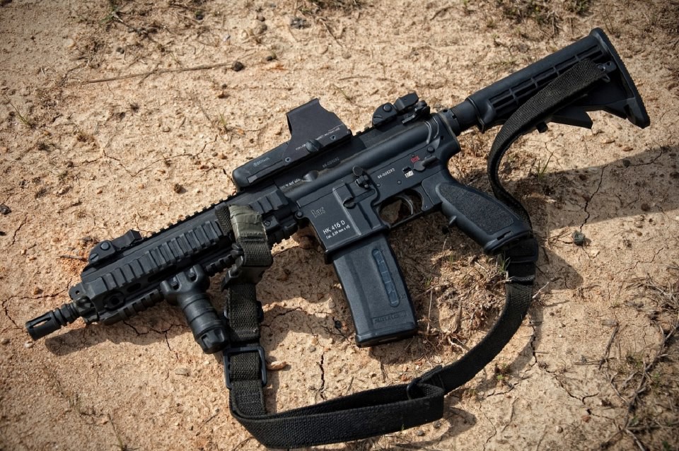 HK416 модульный карабин (Германия) автомат, оружие, штурмовая винтовка