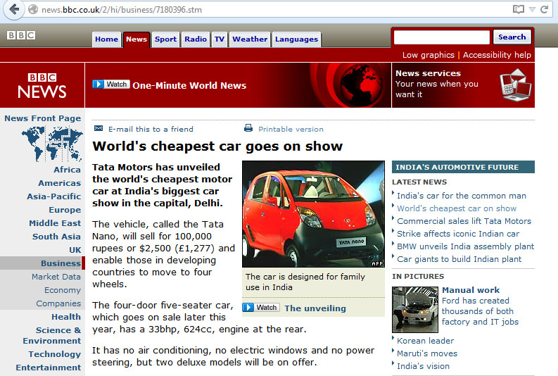 Tata Nano - самый дешевый автомобиль в мире TATA, дешевый автомобиль, малолитражка, нано, тест-драйв