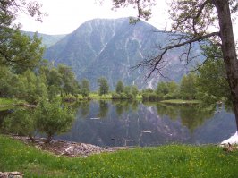 устье Чулышмана у телецкого озера