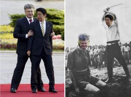 Непонятные действия Петра Попрошенко на встрече с премьер-министром Яп
