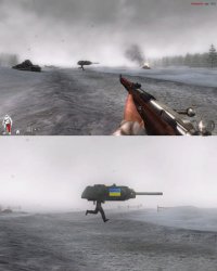 Украинские войска на поле боя.