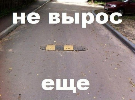 Да ладно, очень грамотно. Машины будут тормозить, т.к. одним колесом наедут полюбому, а остальным: велосипедам, детским коляскам это никак не мешает.